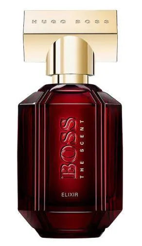 Hugo BOSS - The Scent Elixir - Intense for Her - MANZARA STORE - Perfume Available at MANZARA STORE - Hugo Boss - Hugo Boss, Woman- BOSS The Scent Elixir Parfum Intense for Her Product Description BOSS The Scent Elixir Parfum Intense for Her is a mesmerizing and powerful fragrance crafted to exude feminine elegance and magnetic allure. With a rich blend of exotic floral and warm woody notes, this perfume envelops you in a luxurious aura that lingers beautifully, making it the perfect choice for unforgettabl