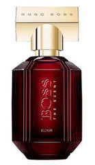 Hugo BOSS - The Scent Elixir - Intense for Her - MANZARA STORE - Perfume Available at MANZARA STORE - Hugo Boss - Hugo Boss, Woman- BOSS The Scent Elixir Parfum Intense for Her Product Description BOSS The Scent Elixir Parfum Intense for Her is a mesmerizing and powerful fragrance crafted to exude feminine elegance and magnetic allure. With a rich blend of exotic floral and warm woody notes, this perfume envelops you in a luxurious aura that lingers beautifully, making it the perfect choice for unforgettabl