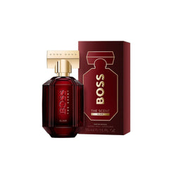 Hugo BOSS - The Scent Elixir - Intense for Her - MANZARA STORE - Perfume Available at MANZARA STORE - Hugo Boss - Hugo Boss, Woman- BOSS The Scent Elixir Parfum Intense for Her Product Description BOSS The Scent Elixir Parfum Intense for Her is a mesmerizing and powerful fragrance crafted to exude feminine elegance and magnetic allure. With a rich blend of exotic floral and warm woody notes, this perfume envelops you in a luxurious aura that lingers beautifully, making it the perfect choice for unforgettabl