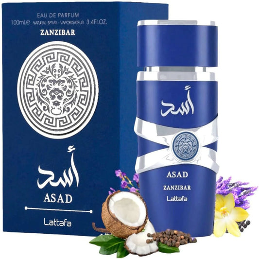 Lattafa - Asad Zanzibar For Men-Lattafa-MANZARA STORE-100 ml-Original Master Box-MANZARA STORE