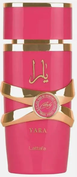 Lattafa - Yara Candy 100ml - MANZARA STORE - Perfume Available at MANZARA STORE - Lattafa - Lattafa, Woman- Lattafa - Yara Candy Product Description Lattafa Yara Candy is a playful and sweet fragrance that captures the essence of youthful energy and vibrant charm. This delightful perfume combines sweet and fruity notes with a creamy base, creating a deliciously addictive scent that’s perfect for those who love a touch of fun and elegance in their everyday fragrance. Key Notes: Sugary Sweet Notes Fruity Acco