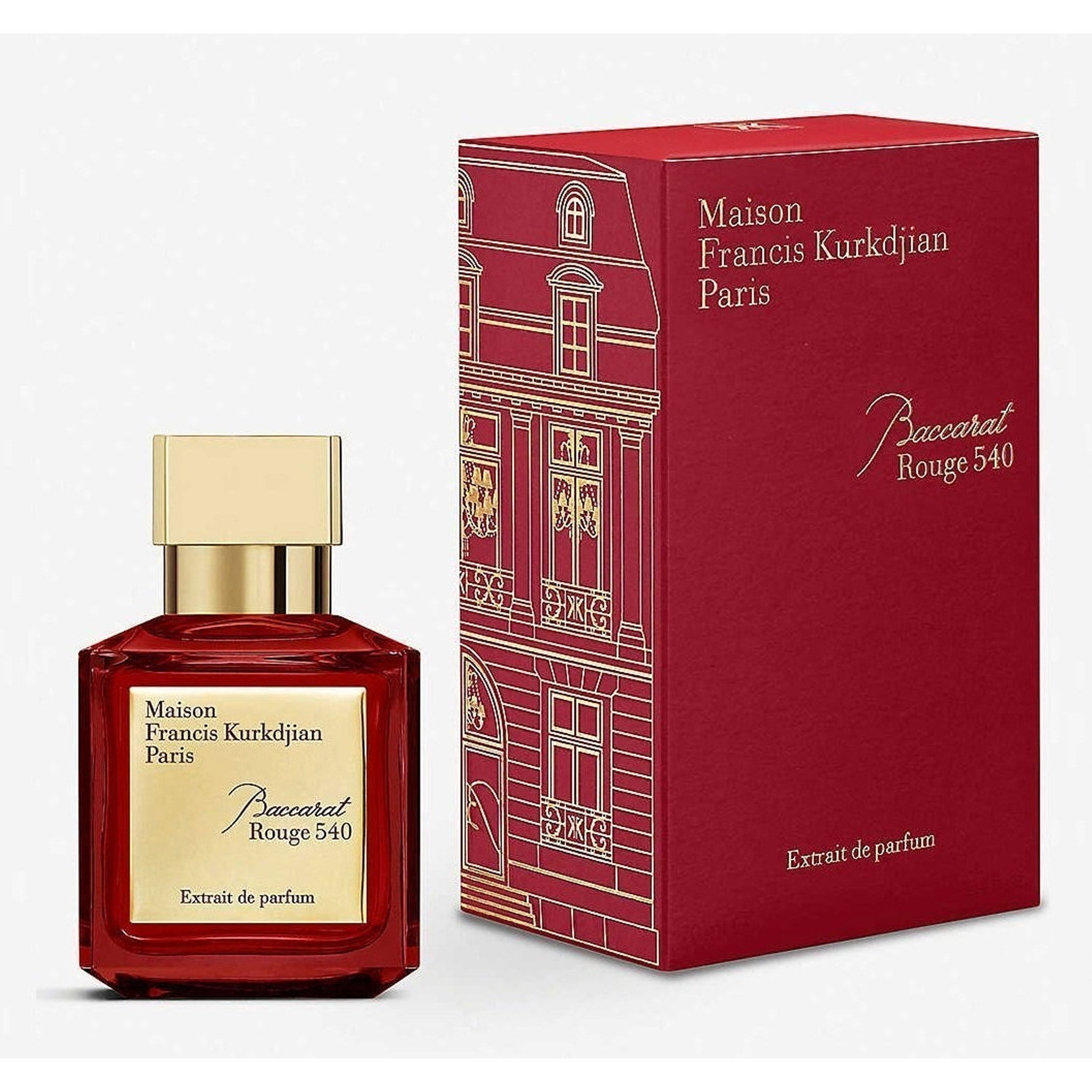 Baccarat Rouge 540 Extrait De Parfum By Maison Francis Kurkdjian - MANZARA STORE - Perfume Available at MANZARA STORE - Maison Francis Kurkdjian - All Products, Maison Francis Kurkdjian, Unisex- Product Title: Baccarat Rouge 540 Extrait de Parfum by Maison Francis Kurkdjian Product Description: Baccarat Rouge 540 Extrait de Parfum by Maison Francis Kurkdjian is a masterful and luxurious fragrance that amplifies the iconic allure of the original. This intensified version opens with radiant saffron and bitter