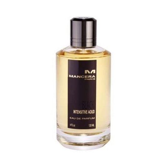 Black Intensitive Aoud Mancera - MANZARA STORE - Perfume Available at MANZARA STORE - Mancera - All Products, Mancera, Men, Unisex, Woman- Black Intensitive Aoud Eau De Parfum by Mancera Product Description: Step into a world of depth and allure with Black Intensitive Aoud Eau De Parfum by Mancera. This luxurious fragrance combines the richness of oud with spicy and floral accents, creating a bold and captivating scent. Perfect for both men and women, it exudes sophistication and mystery, making it ideal fo