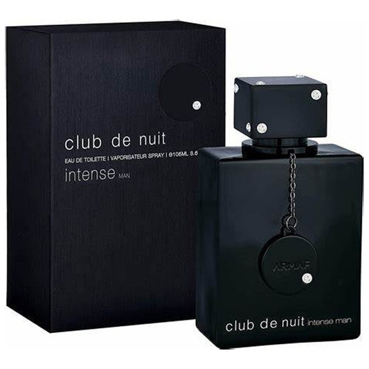 Club De Nuit Intense Man Armaf - MANZARA STORE - Perfume Available at MANZARA STORE - Armaf - All Products, Armaf, Men- Club De Nuit Intense Man by Armaf Eau De Toilette Product Description: Indulge in the powerful and sophisticated scent of Club De Nuit Intense Man by Armaf. This bold and aromatic fragrance is designed for the confident man who commands attention. With its rich blend of citrus, spicy, and woody notes, it captures both elegance and intensity, making it perfect for both day and night wear. I