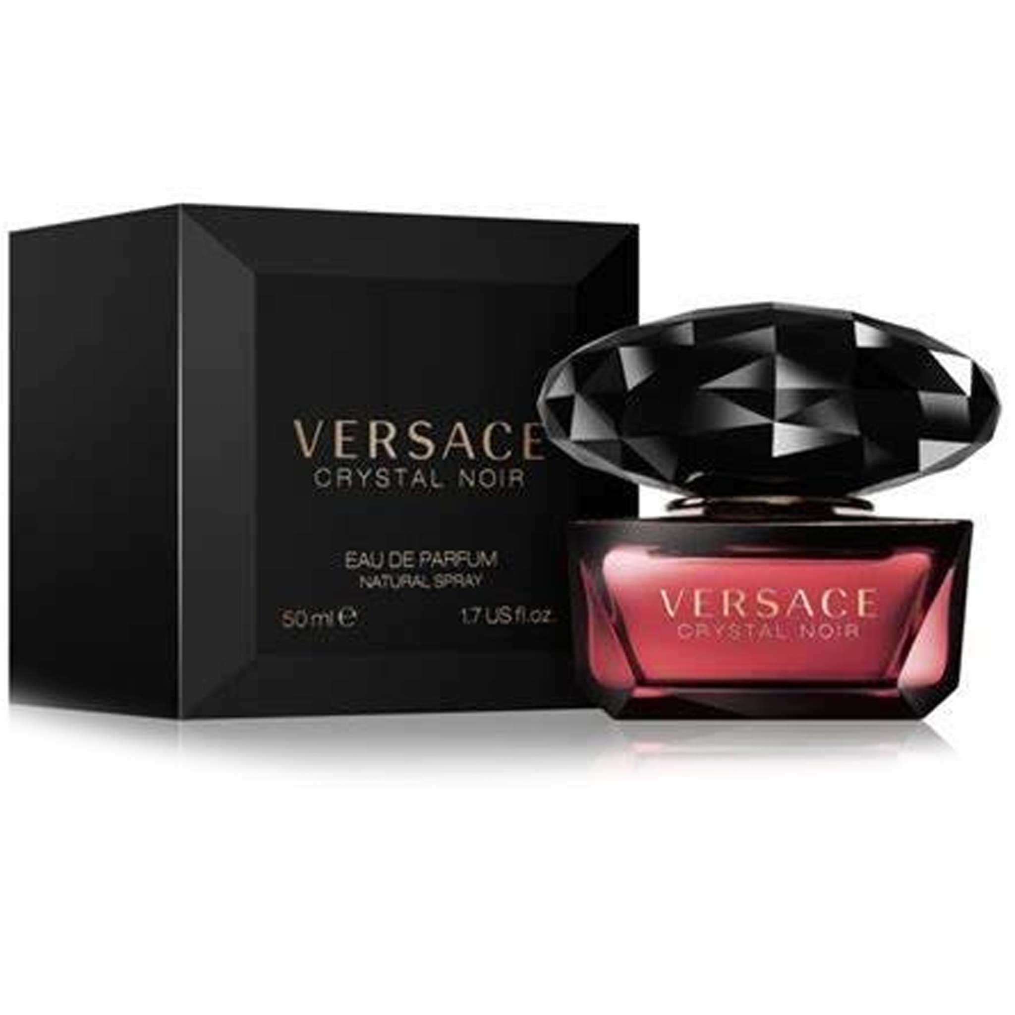 Crystal Noir Versace Eau De Parfum - MANZARA STORE - Perfume Available at MANZARA STORE - Versace - All Products, Versace, Woman- Crystal Noir Eau De Parfum by Versace Product Description: Unveil your mysterious allure with Crystal Noir Eau De Parfum by Versace, a captivating fragrance that embodies elegance and sensuality. With its rich blend of floral, woody, and oriental notes, Crystal Noir is a fragrance that enchants the senses and leaves a lasting impression. Perfect for evening wear, this sophisticat