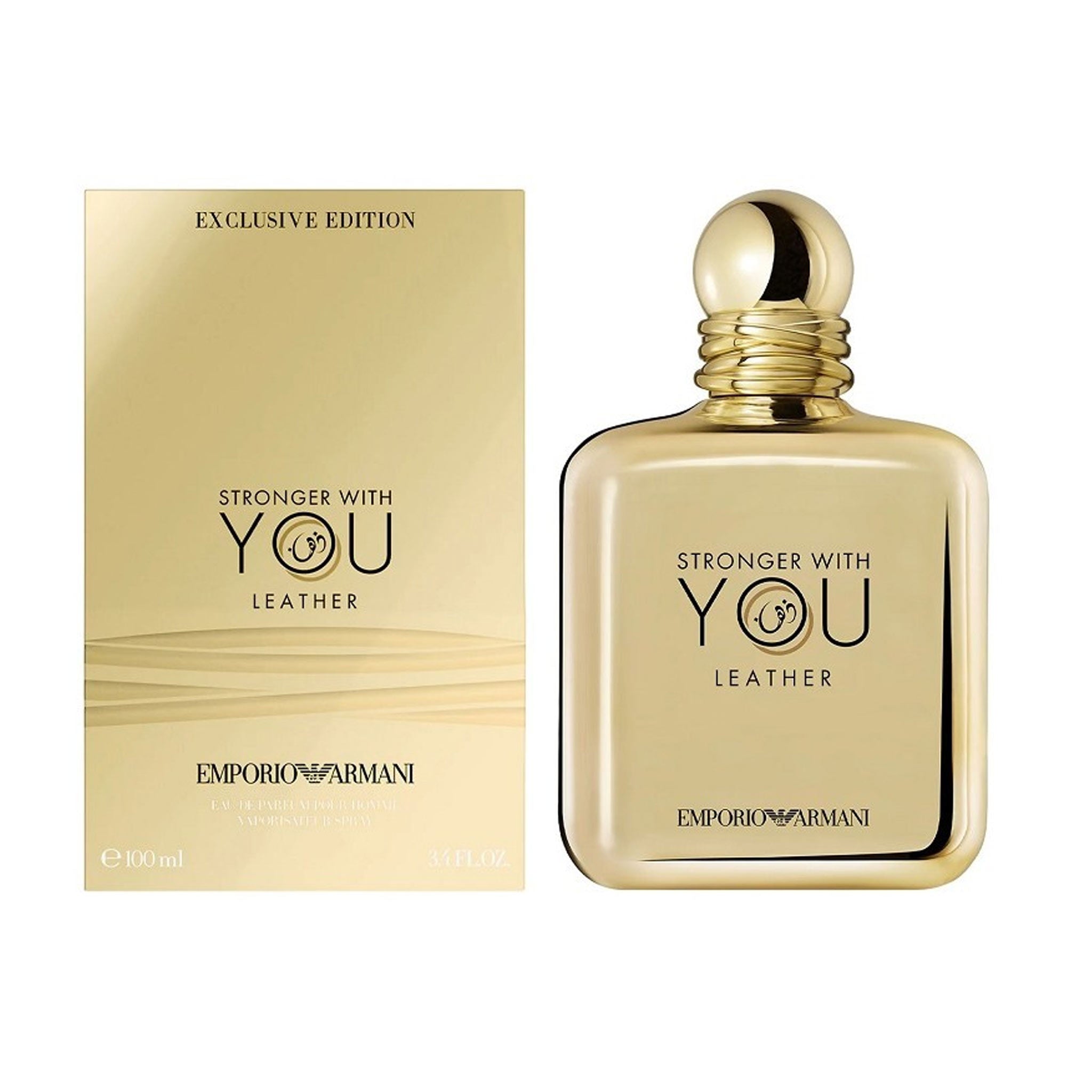 Emporio Armani Stronger With You Leather Giorgio Armani - MANZARA STORE - Perfume Available at MANZARA STORE - Giorgio Armani - All Products, Giorgio Armani, Unisex- Emporio Armani Stronger With You Leather Giorgio Armani Eau De Parfum - Bold and Elegant Product Description Emporio Armani Stronger With You Leather is a bold and charismatic fragrance that embodies confidence and sophistication. This luxurious scent blends rich, spicy, and leathery notes, making it perfect for the modern man who appreciates s