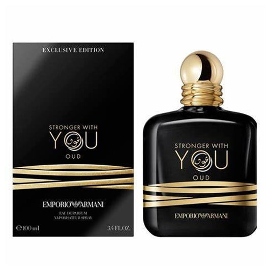 Giorgio Armani Stronger With You OUD EDP - MANZARA STORE - Perfume Available at MANZARA STORE - Giorgio Armani - All Products, Giorgio Armani, Men- Stronger With You Oud Eau De Parfum by Giorgio Armani Product Description: Stronger With You Oud Eau De Parfum by Giorgio Armani is a luxurious and captivating fragrance that blends the richness of oud with the warmth of oriental spices. Designed for those who seek a bold and unforgettable scent, this fragrance exudes sophistication, sensuality, and timeless ele