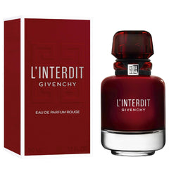 Givenchy L'interdit Rouge Edp - MANZARA STORE - Perfume Available at MANZARA STORE - Givenchy - All Products, Givenchy L'interdit, Woman- L'Interdit Rouge Eau De Parfum by Givenchy Product Description: L'Interdit Rouge Eau De Parfum by Givenchy is a daring and sensual fragrance that ignites the senses. This captivating scent is a tribute to fearless femininity, blending bold spicy notes with rich florals and warm woody undertones. Perfect for evening wear and special occasions, L'Interdit Rouge offers an in