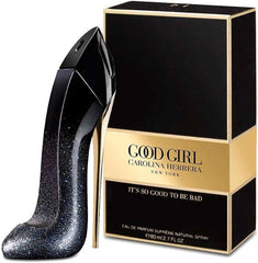 Good Girl Suprême Carolina Herrera - MANZARA STORE - Perfume Available at MANZARA STORE - Carolina Herrera - All Products, Carolina Herrera, Woman- Good Girl Suprême Eau de Parfum by Carolina Herrera Product Description: Good Girl Suprême by Carolina Herrera is a daring and captivating fragrance that redefines elegance and sophistication. This bold scent opens with a sweet and juicy burst of berries, perfectly balanced with the warmth of Egyptian jasmine in the heart. The base reveals rich notes of creamy t