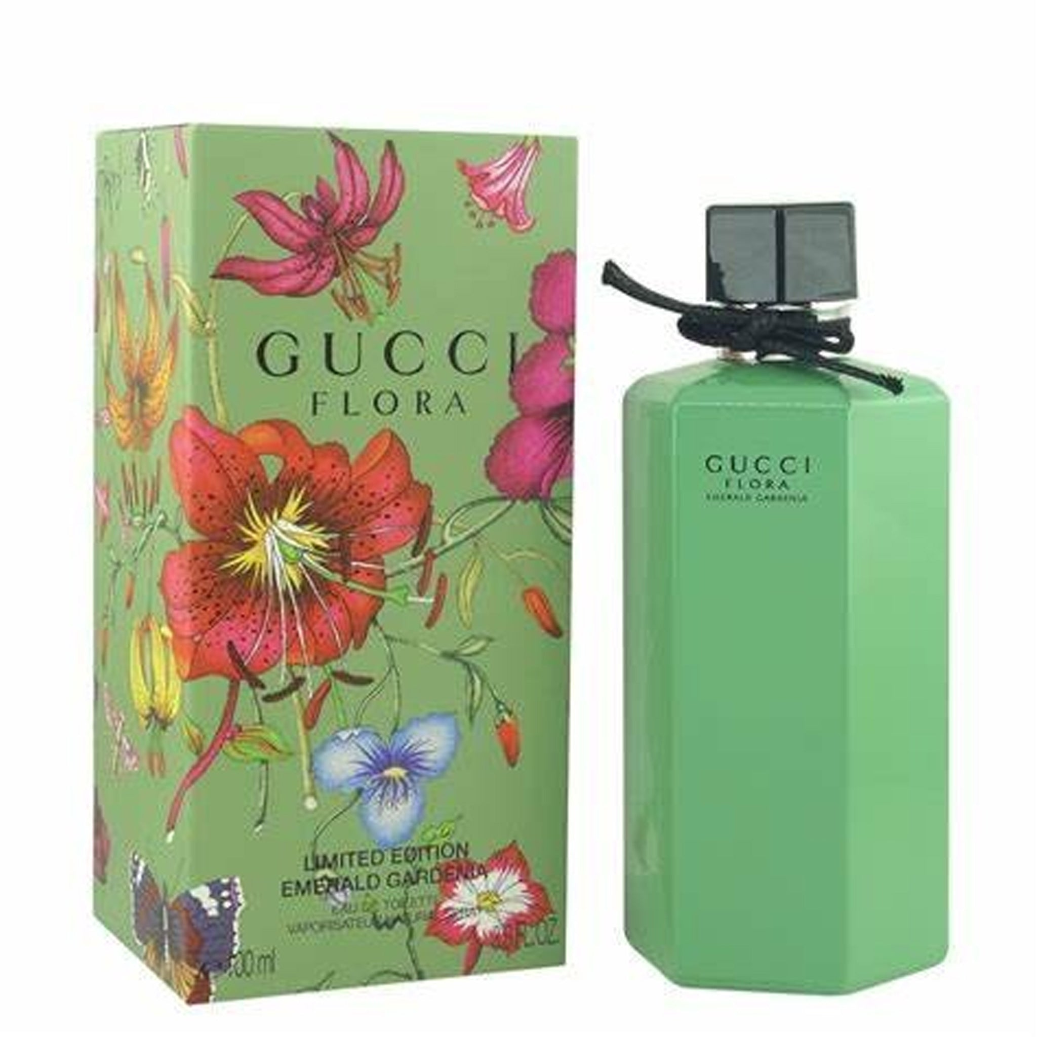 Gucci Flora Emerald Gardenia Limited Edition EDT - MANZARA STORE - Perfume Available at MANZARA STORE - Gucci - All Products, Gucci, Woman- Gucci Flora Emerald Gardenia Limited Edition Eau De Toilette Product Description: Gucci Flora Emerald Gardenia Limited Edition Eau De Toilette is a captivating, fresh floral fragrance that embodies the spirit of elegance and youthful energy. A special limited edition of the iconic Flora by Gucci, this fragrance is designed for women who exude confidence and grace. The s