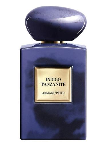 Indigo Tanzanite Giorgio Armani for women and men - MANZARA STORE - Perfume Available at MANZARA STORE - Giorgio Armani - All Products, Giorgio Armani, Unisex- Indigo Tanzanite by Giorgio Armani Product Description: Indigo Tanzanite by Giorgio Armani is an exquisite unisex fragrance from the prestigious Armani Privé collection. Launched in 2022, this fragrance is a refined balance of earthy patchouli, creamy resins, and soft gourmand touches. It is designed for those who appreciate a sophisticated, warm, an