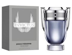 Invictus Paco Rabanne - MANZARA STORE - Perfume Available at MANZARA STORE - Paco Rabanne - All Products, Men, Paco Rabanne- Invictus by Paco Rabanne: Product Title: Invictus Eau De Toilette by Paco Rabanne Product Description: Invictus is a bold, vibrant fragrance designed for the man who embodies strength, power, and success. Launched in 2013, this fragrance perfectly balances freshness with a deeper, woody base. It represents the spirit of a champion, encapsulating an athletic and victorious personality.