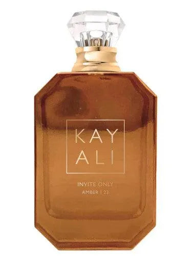 Invite Only Amber | 23 Kayali Fragrances for women and men - MANZARA STORE - Perfume Available at MANZARA STORE - kayali - All Products, kayali, Men, Unisex, women- Kayali Invite Only Amber | 23 Eau De Parfum is a luxurious, unisex fragrance that blends warm, spicy, and sweet notes for a seductive and powerful scent experience. This perfume is part of the Kayali Intense collection and is designed to be worn on its own or layered with other fragrances for a more personalized scent. Product Description: Top N