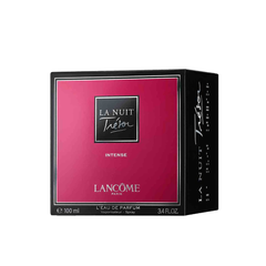 La Nuit Trésor Intense Lancôme - MANZARA STORE - Perfume Available at MANZARA STORE - Lancôme - All Products, Lancôme, Woman- Product Title:La Nuit Trésor Intense by Lancôme Product Description:La Nuit Trésor Intense by Lancôme is a deep and captivating fragrance that embodies passion and mystery. This luxurious scent opens with a seductive blend of rich rose and dark chocolate, evoking intense sensuality. As the fragrance evolves, sweet vanilla and amber add warmth and depth, while the base of patchouli an