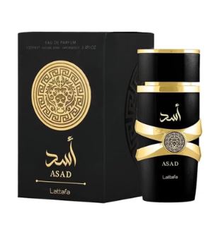 Lattafa - Asad EDP 100ml - MANZARA STORE - Perfume Available at MANZARA STORE - Lattafa - Lattafa, Men- Lattafa - Asad Product Description Lattafa Asad is a bold and captivating fragrance that exudes power and confidence. With a mix of rich, oriental notes and woody undertones, this fragrance is designed for men who appreciate strength and sophistication. Its intense scent leaves a lasting impression, making it perfect for evening wear or special occasions. Key Notes: Spicy Notes Oud Woody Accord Why Choose