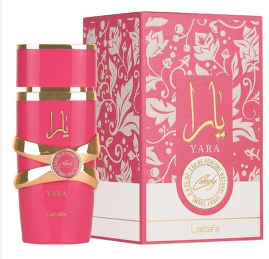 Lattafa - Yara Candy 100ml - MANZARA STORE - Perfume Available at MANZARA STORE - Lattafa - Lattafa, Woman- Lattafa - Yara Candy Product Description Lattafa Yara Candy is a playful and sweet fragrance that captures the essence of youthful energy and vibrant charm. This delightful perfume combines sweet and fruity notes with a creamy base, creating a deliciously addictive scent that’s perfect for those who love a touch of fun and elegance in their everyday fragrance. Key Notes: Sugary Sweet Notes Fruity Acco