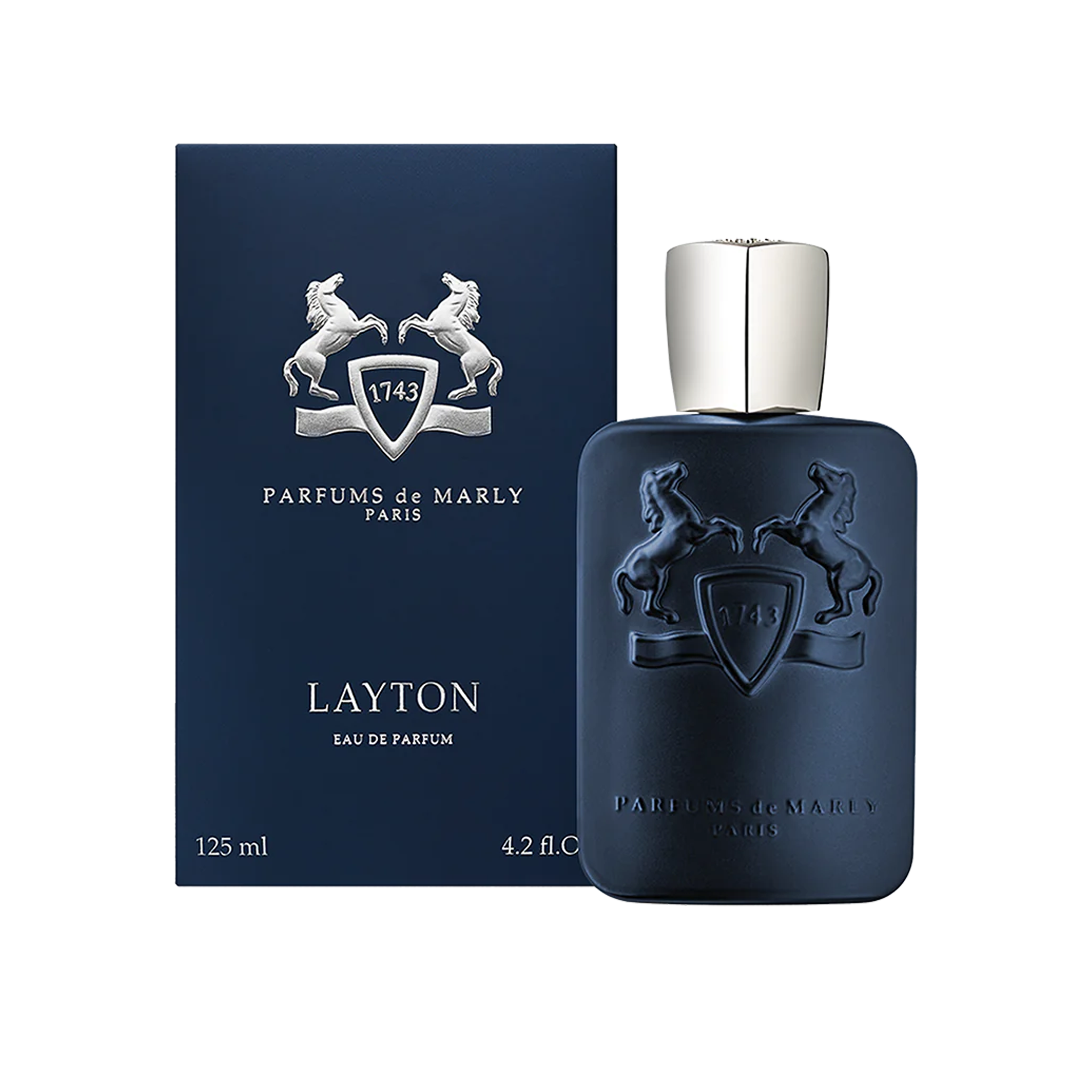 Layton Parfums De Marly - MANZARA STORE - Perfume Available at MANZARA STORE - De Marly - All Products, de Marly, Layton, Men- Product Title:Layton by Parfums de Marly Eau de Parfum Product Description:Layton by Parfums de Marly is a sophisticated and luxurious fragrance that embodies the spirit of refinement and charisma. This captivating scent opens with fresh and vibrant notes of apple, lavender, and mandarin, blending into a warm heart of jasmine, violet, and geranium. The rich base of vanilla, amber, a