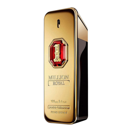 One Million Royal Paco Rabanne - MANZARA STORE - Perfume Available at MANZARA STORE - Paco Rabanne - All Products, Men, Paco Rabanne- One Million Royal by Paco Rabanne Product Description:One Million Royal by Paco Rabanne is an alluring and sophisticated fragrance for the confident man who is not afraid to stand out. With a bold blend of fresh citrus, spicy leather, and warm, woody undertones, this fragrance captures the essence of luxury and opulence. A modern take on the iconic One Million line, One Milli