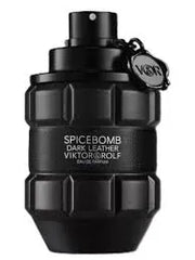 Spicebomb Dark Leather Viktor&Rolf for men - MANZARA STORE - Perfume Available at MANZARA STORE - VICTOR&ROLF - All Products, Men, Victor&ROLF- Spicebomb Dark Leather Eau de Toilette by Viktor&Rolf for Men Product DescriptionSpicebomb Dark Leather by Viktor&Rolf is a rich and intense fragrance that brings a smoky, luxurious twist to the iconic Spicebomb line. This captivating scent opens with a blend of warm, spicy notes and evolves into a leathery, bold heart. The fragrance finishes with a deep, smoky base