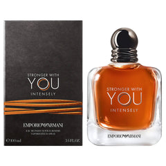 Stronger With You Intensely By Giorgio Armani - MANZARA STORE - Perfume Available at MANZARA STORE - Giorgio Armani - All Products, Giorgio Armani, Men- Product Title:Stronger With You Intensely by Giorgio Armani Product Description:Stronger With You Intensely by Giorgio Armani is a powerful and seductive fragrance that intensifies the original Stronger With You scent. This fragrance blends warm, spicy, and sweet notes to create a more intense, passionate experience. Perfect for the modern man who exudes co