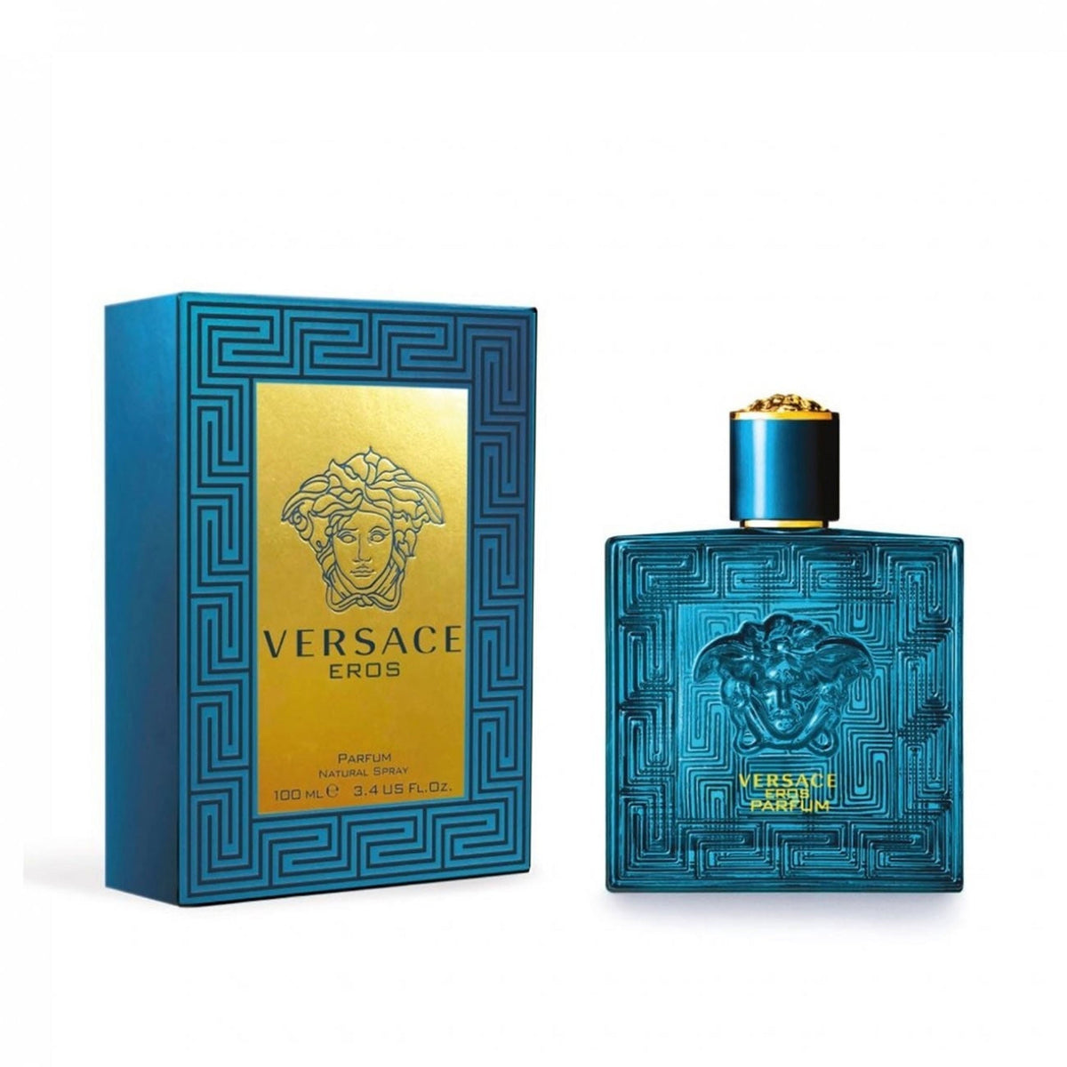 Versace Eros Eau De Parfum For Men - MANZARA STORE - Perfume Available at MANZARA STORE - Versace - All Products, Men, Versace- Product Title:Versace Eros Eau De Parfum For Men Product Description:Versace Eros Eau De Parfum is a bold and passionate fragrance inspired by the Greek god of love, Eros. This powerful scent combines fresh citrus with aromatic herbs and sensual woodsy notes to create a fragrance that embodies strength, confidence, and seduction. Perfect for the modern man who desires to make a las